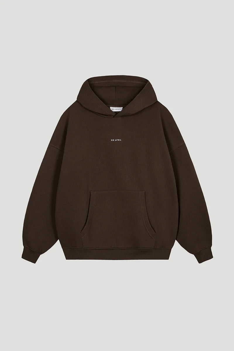 OH APRIL Boyfriend Hoodie deep brown