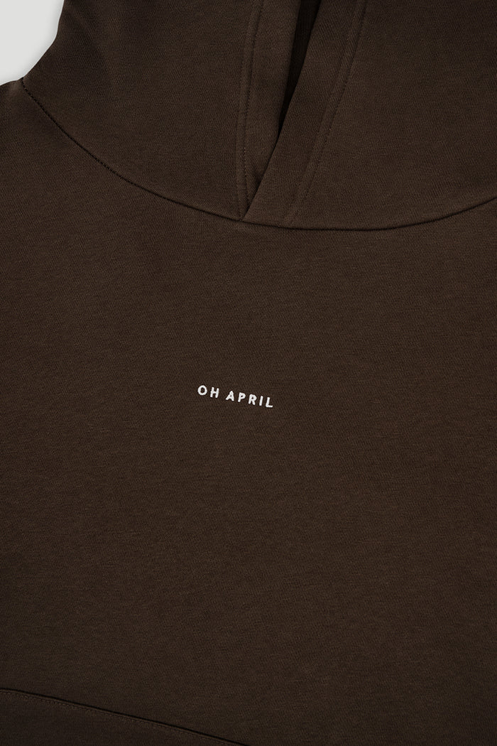 OH APRIL Boyfriend Hoodie deep brown