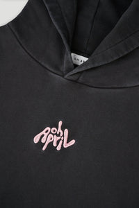 OH APRIL Boyfriend Hoodie Fluffy Dark Grey Acid