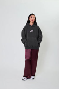 OH APRIL Boyfriend Hoodie Fluffy Dark Grey Acid
