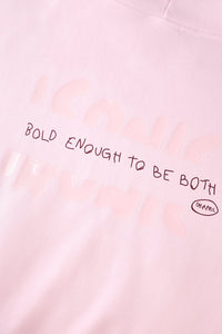 OH APRIL Boyfriend Hoodie Iconic Sugar Pink