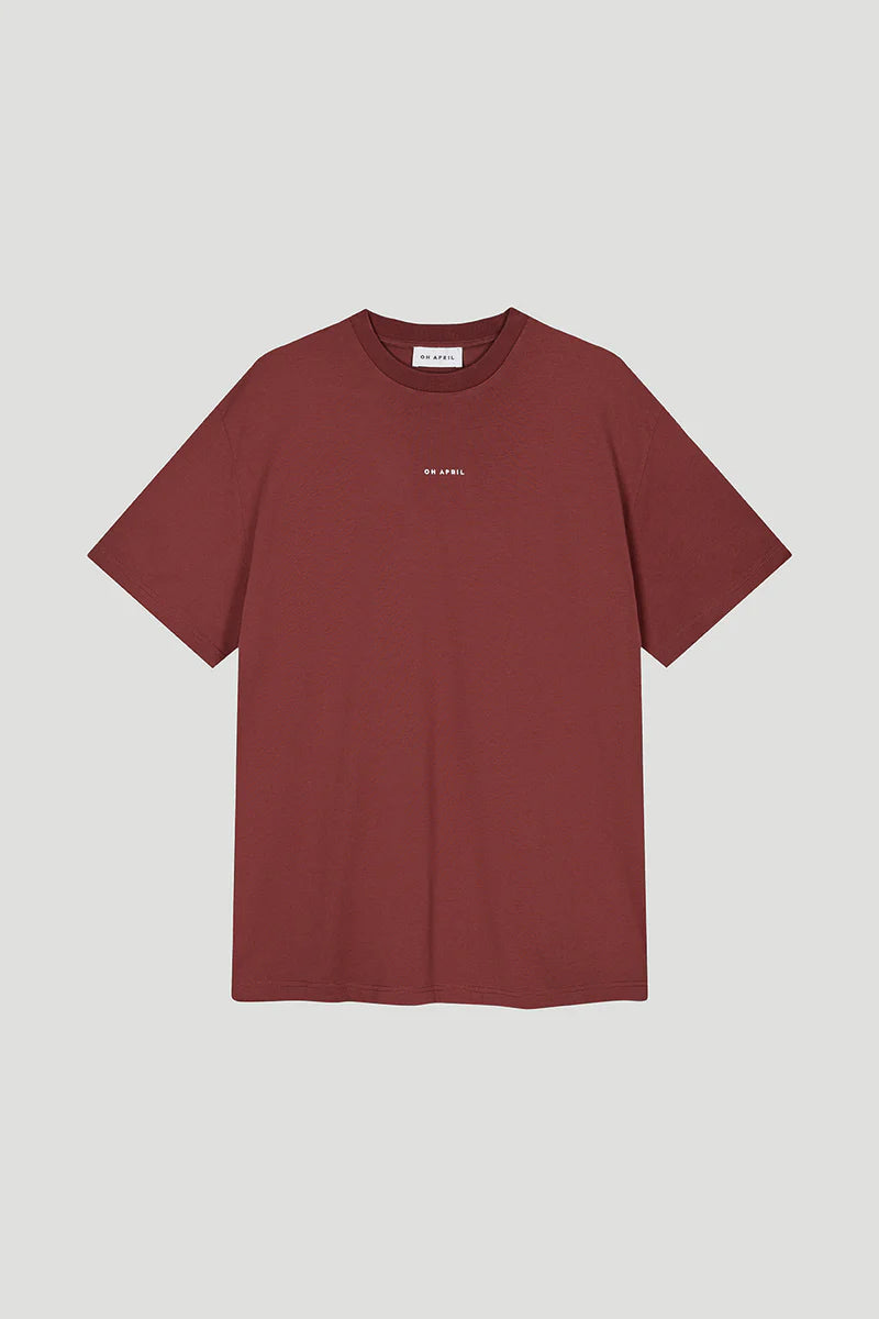 OH APRIL BF T-Shirt Cherrywood