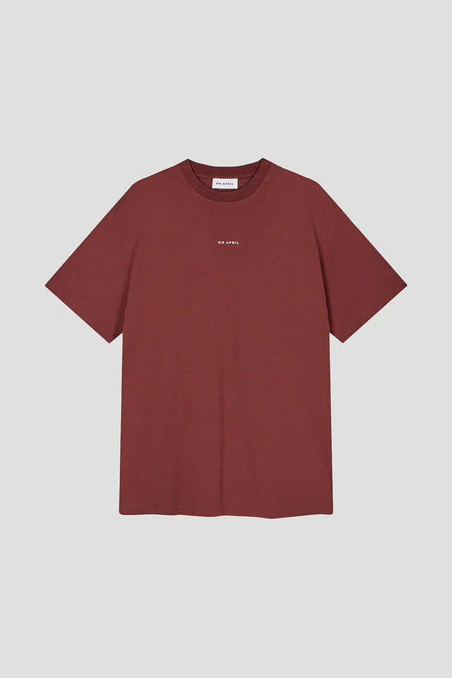 OH APRIL BF T-Shirt Cherrywood