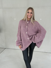 Strickjacke SUPER SOFT altrosa