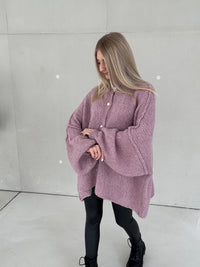 Strickjacke SUPER SOFT altrosa