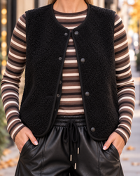Signature Weste Teddy schwarz