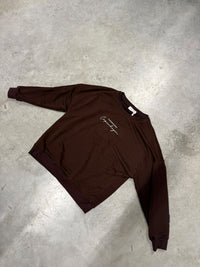 Sweater mit Rückenprint COPENHAGEN LEO Braun weiß