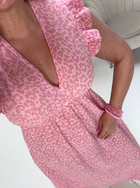 Signature Musselin Kleid hellrosa LEO LOVER rosa