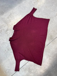 Fledermauspullover Feinstrick burgundy