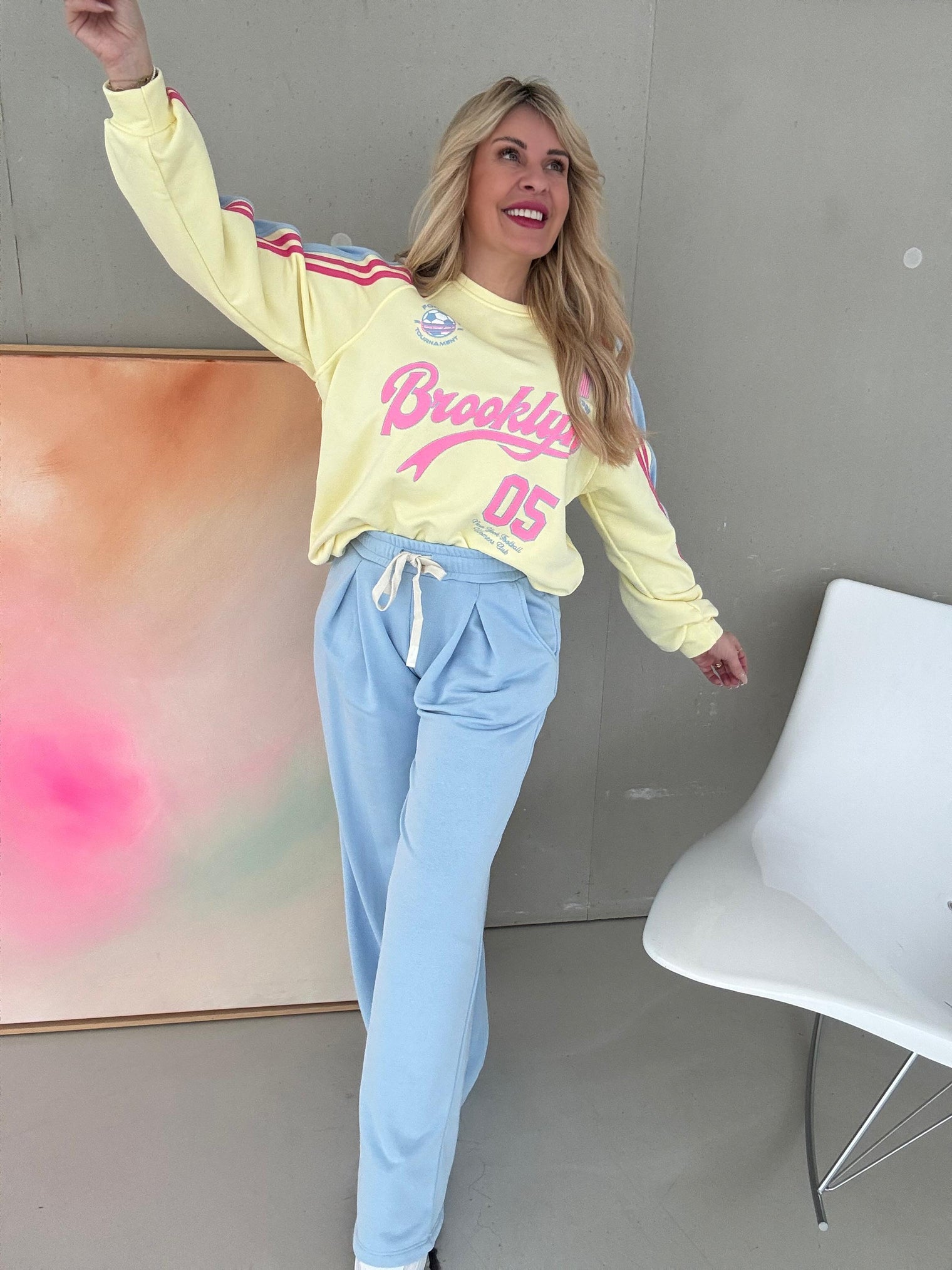 Hose himmelblau FEELS LIKE HOME