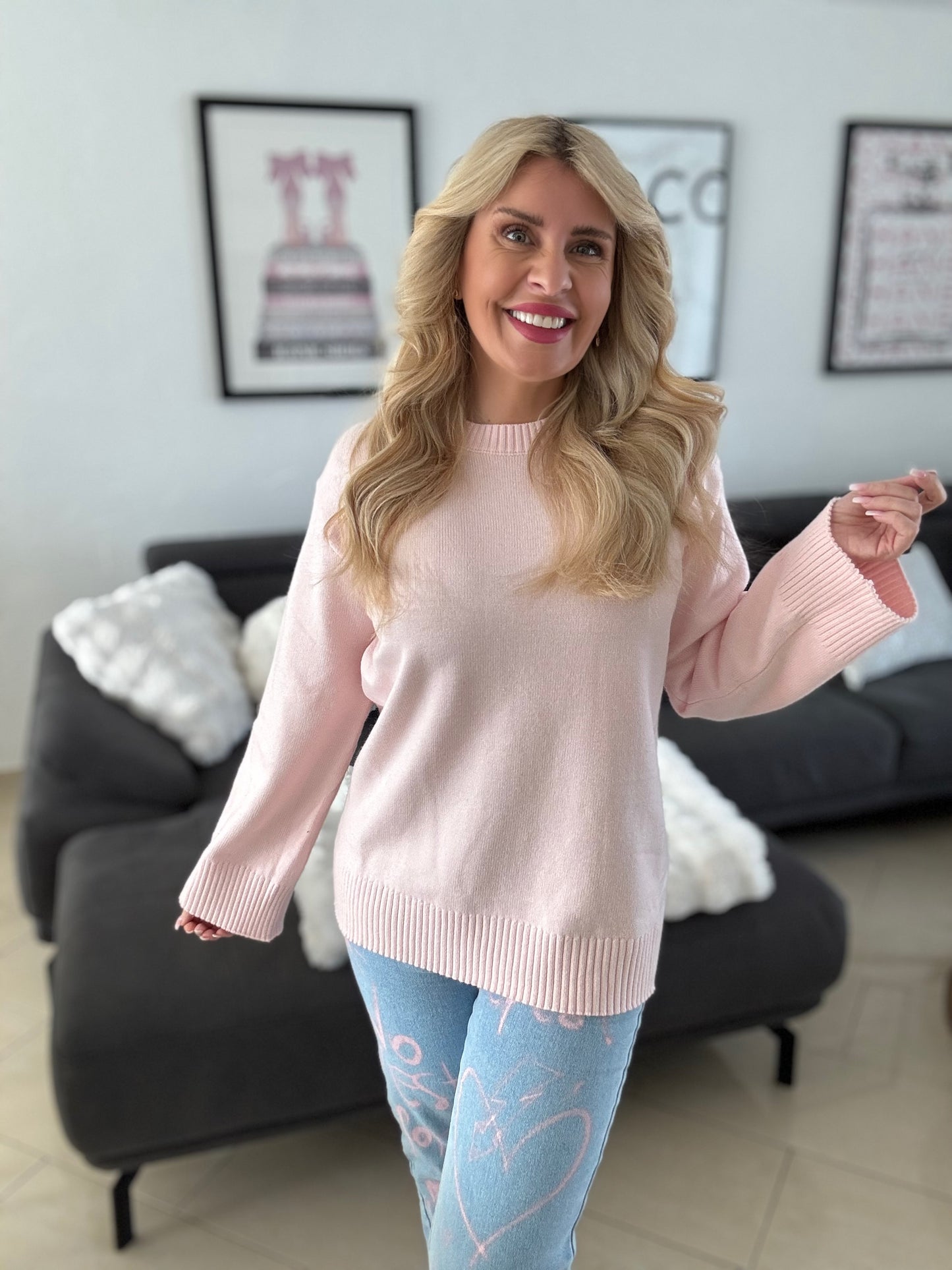 Pullover hell rosa Feinstrick super soft 7001-EF24JL5039