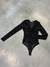 Mesh Body transparent LOVELY HEART schwarz