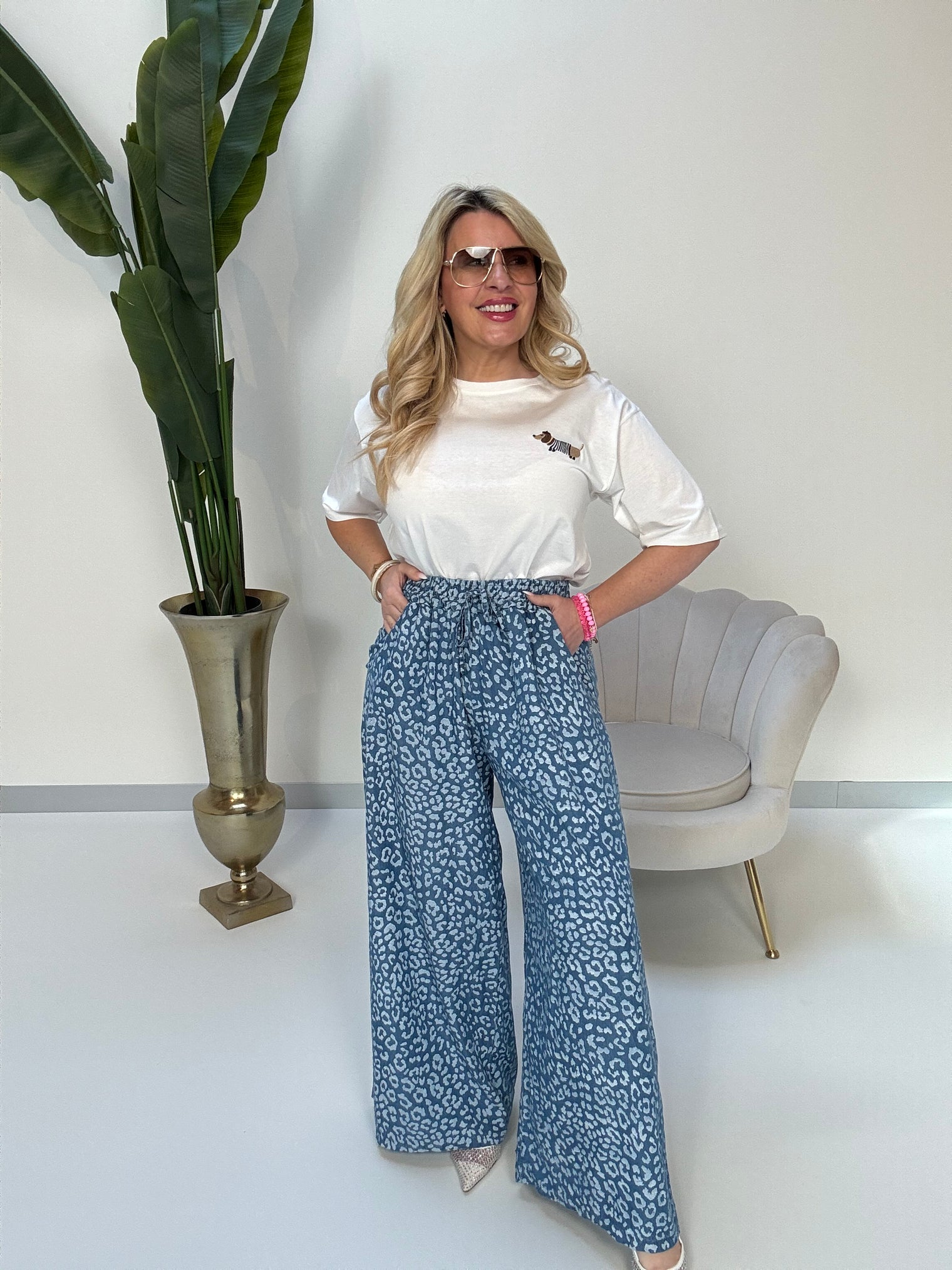 Hose dunkelblau  LEO Shine