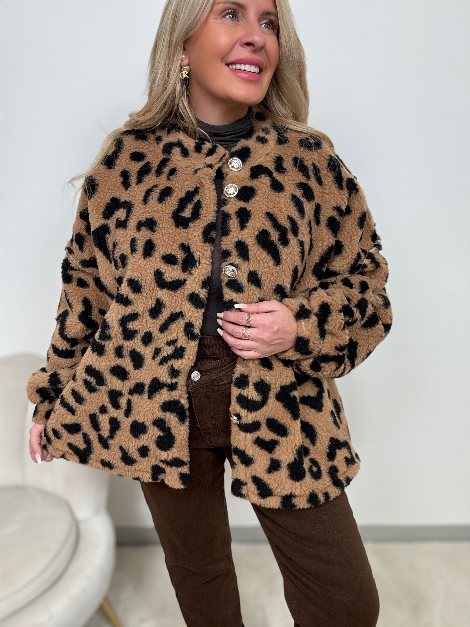 Teddyjacke Sand LOVELY LEO