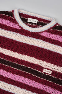 OH APRIL Celina Knit Jumper Merlot Stripe