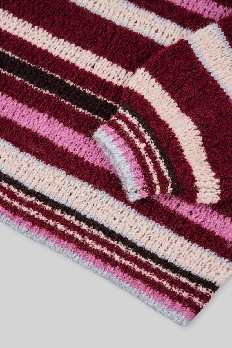 OH APRIL Celina Knit Jumper Merlot Stripe