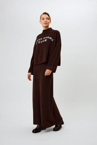 OH APRIL Insa Knit Skirt Truffle