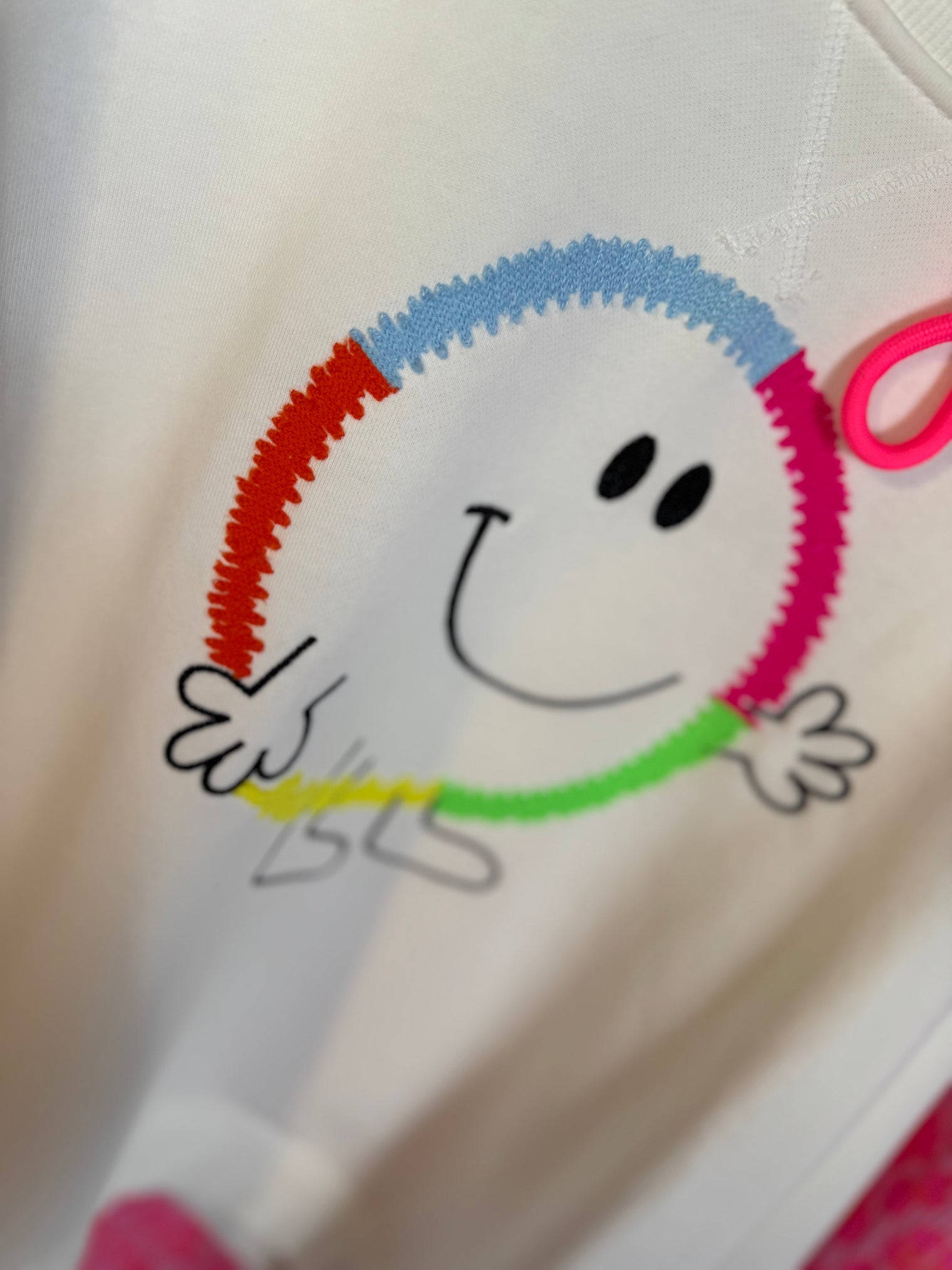 Sweater Smily weiß