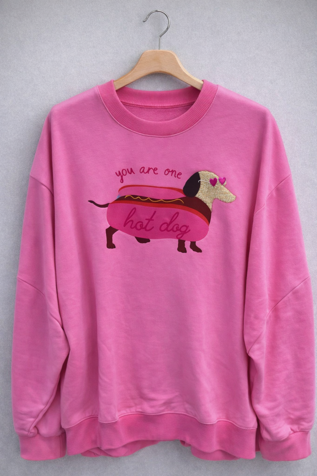 Sweater pink Dackel Love
