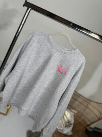 Sweater SOHO hellgrau/rosa