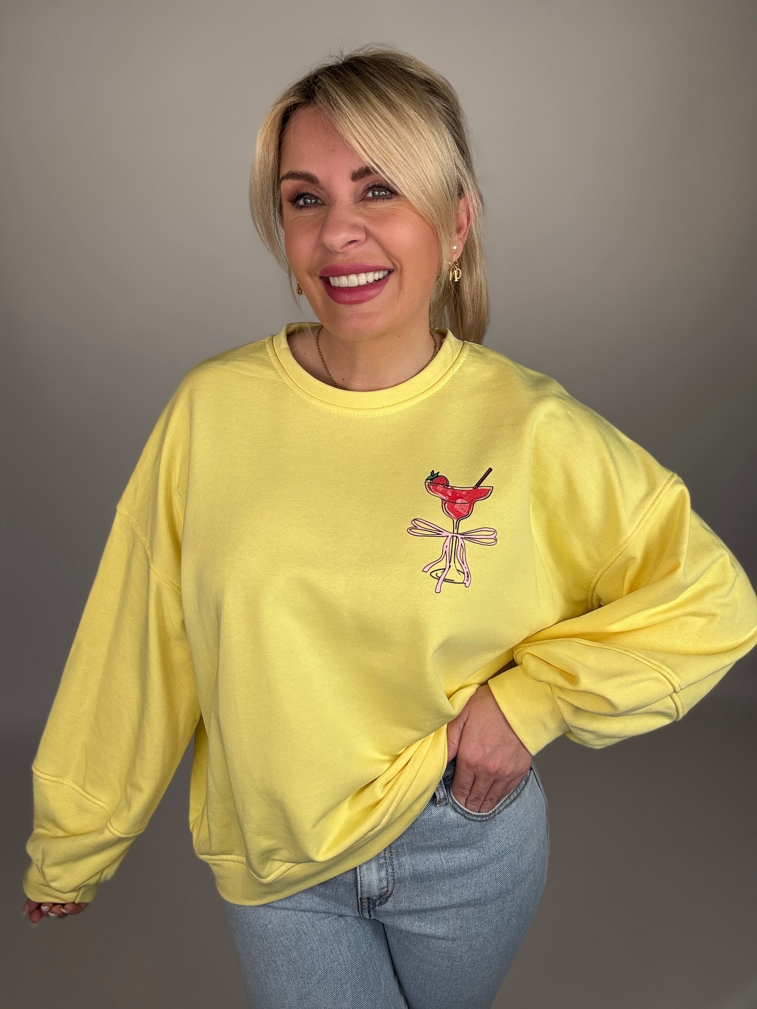 Sweater Strawberry Daiquiri gelb