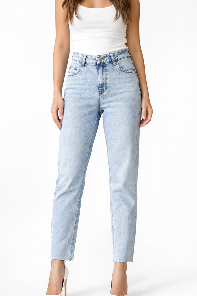 Stretch MOM Jeans Blue Sweety