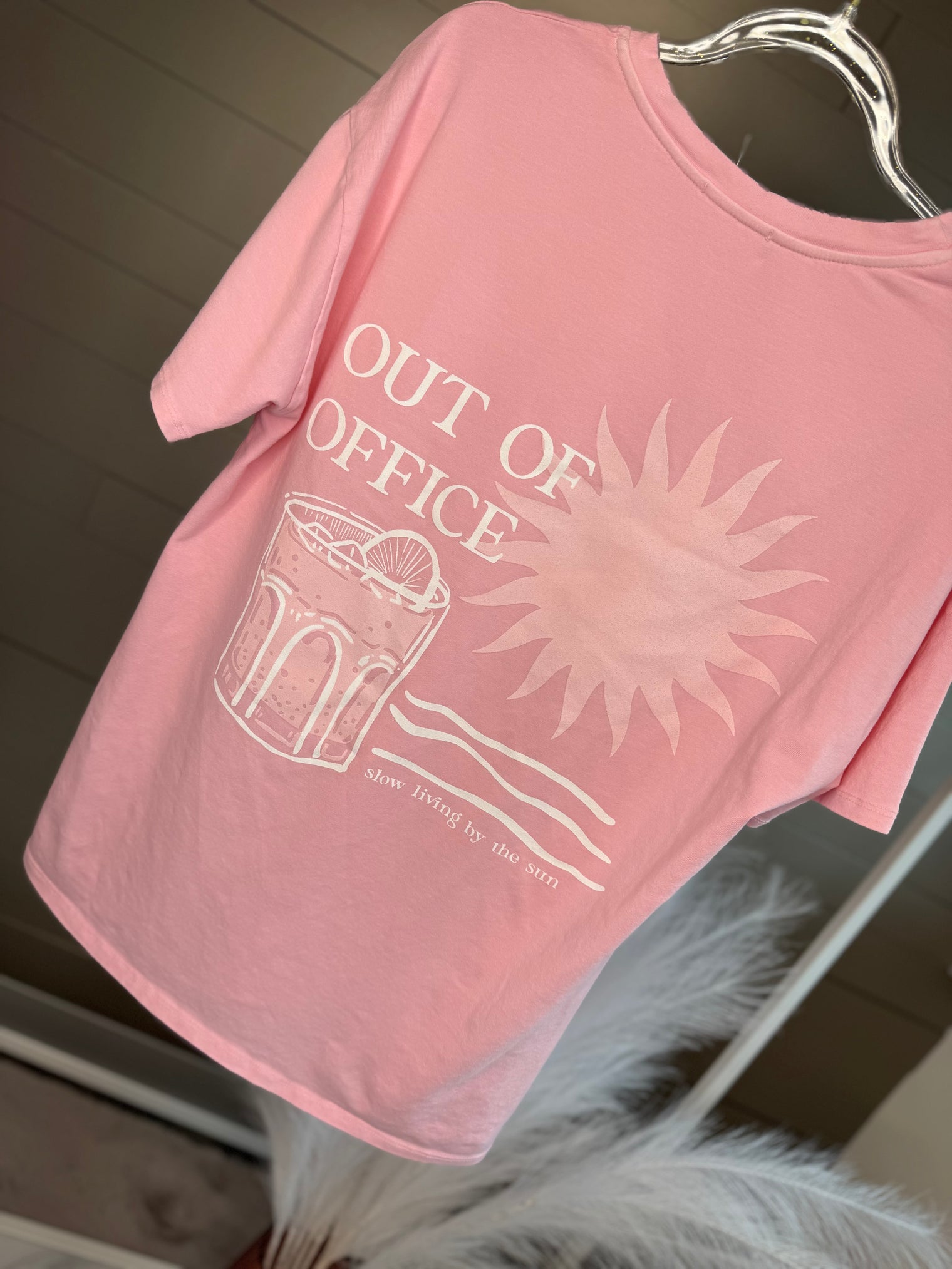 Statement Shirt out of Office Rosa