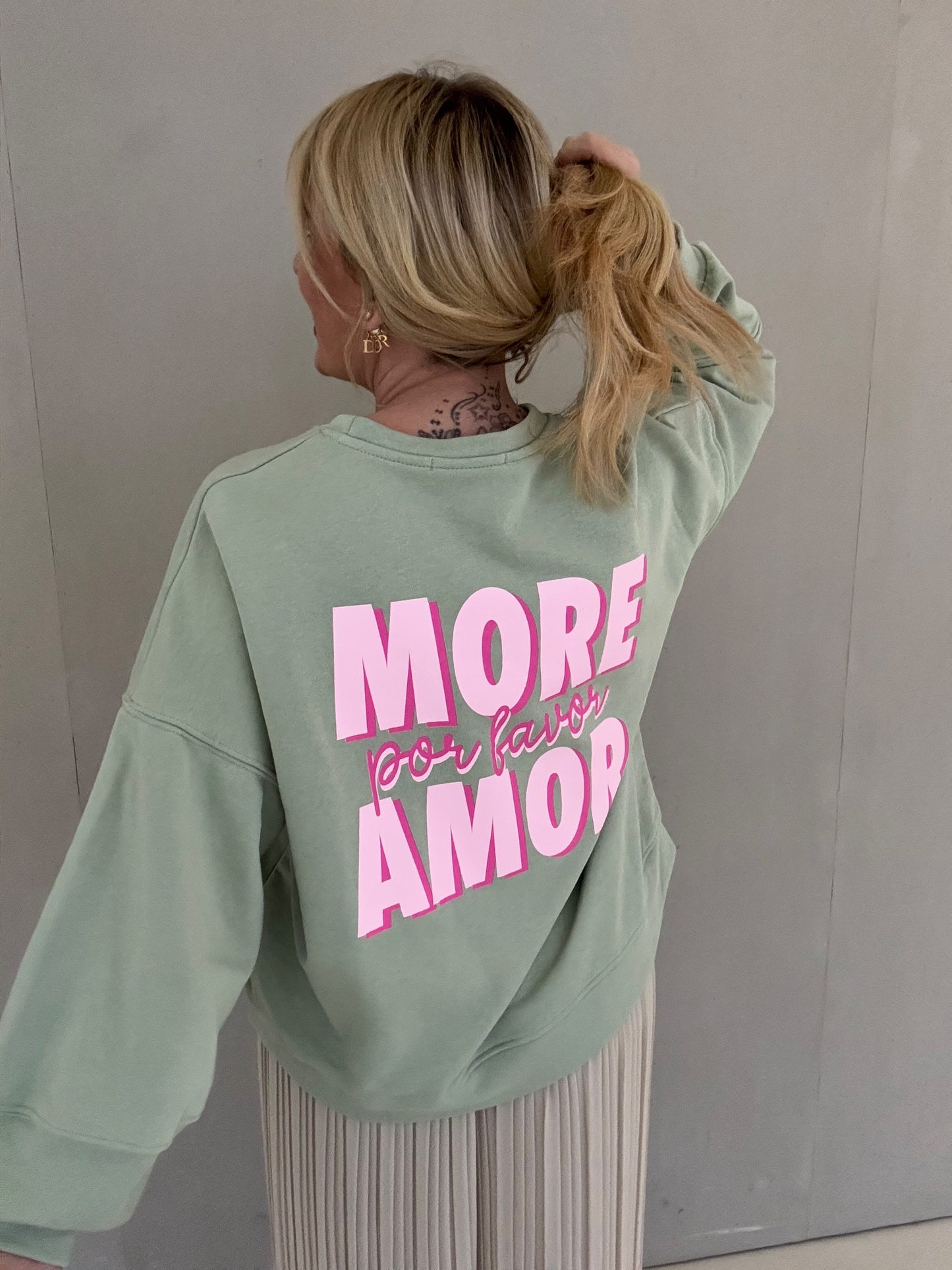 Sweater MORE AMOR mintgrün