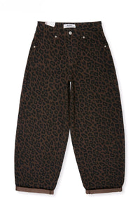Stretch Ballon Jeans CAMEL CHOCOLATE LEO