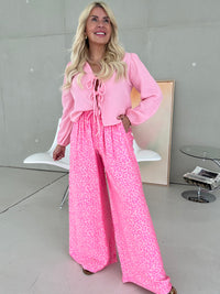 Hose mit Seide rosa LEO LOVER hot pink