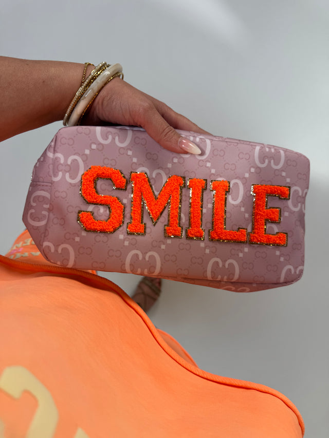 Long Bag Smile rosa orange