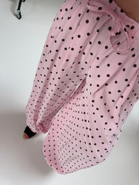 Ballon Hose POLKA DOTS LOVE hellrosa/coffee