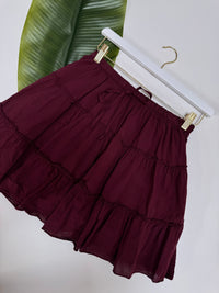 Rock mit integrierter Shorts COTTON GIRL burgundy