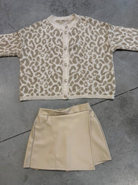 Strickjacke mit Knopfleiste LEO creme/beige