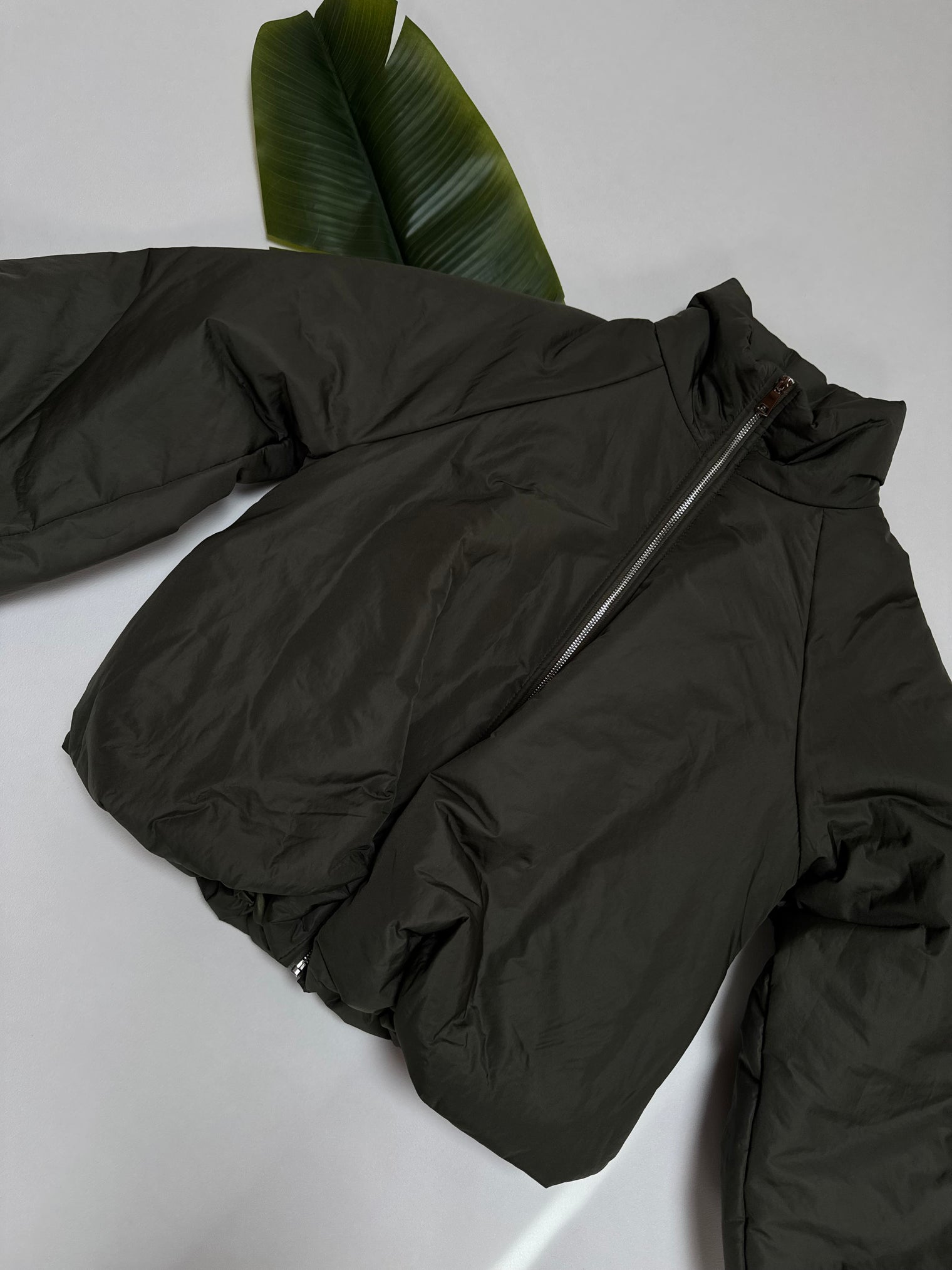 Jacke PUFFY POWER mit Reißverschluss grün