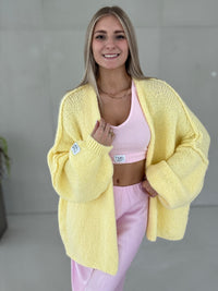 Signature Cardigan COZY DREAMS buttermilk lemon