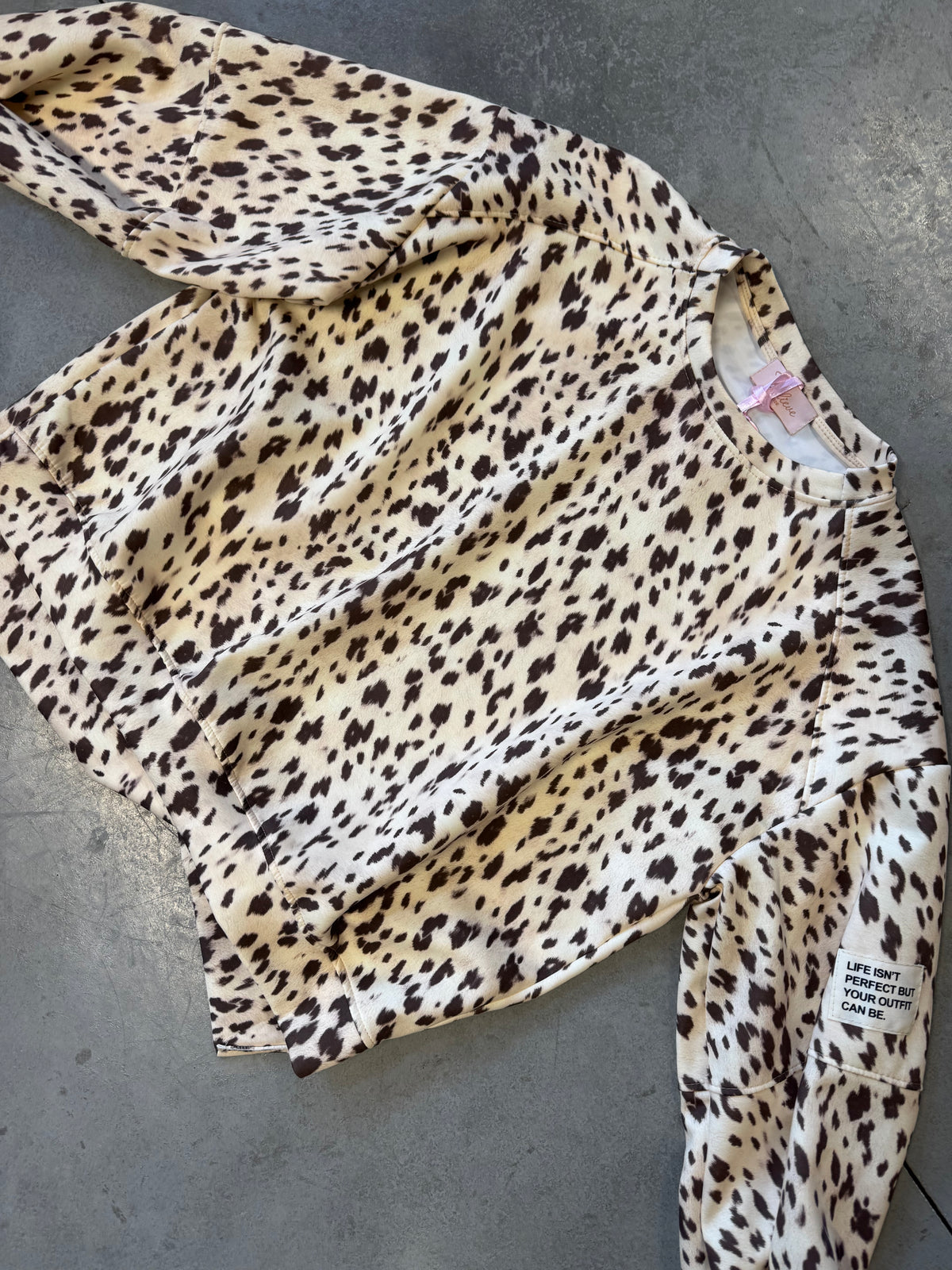 Butterstoff Sweater PERFECT OUTFIT creme / braun REH