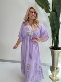 Kleid BOHO Sparkle  lila Multi