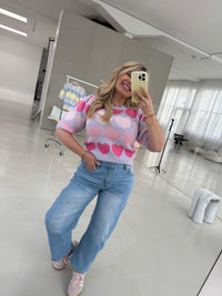 Pullover flieder COLORFUL HEARTS