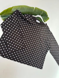 Longsleeve DOTS mit leicht ausgestelltem Ärmel chocolate