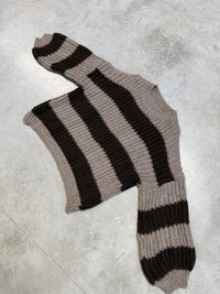 Strickpullover ONLY COZY VIBES taupe/chocolate
