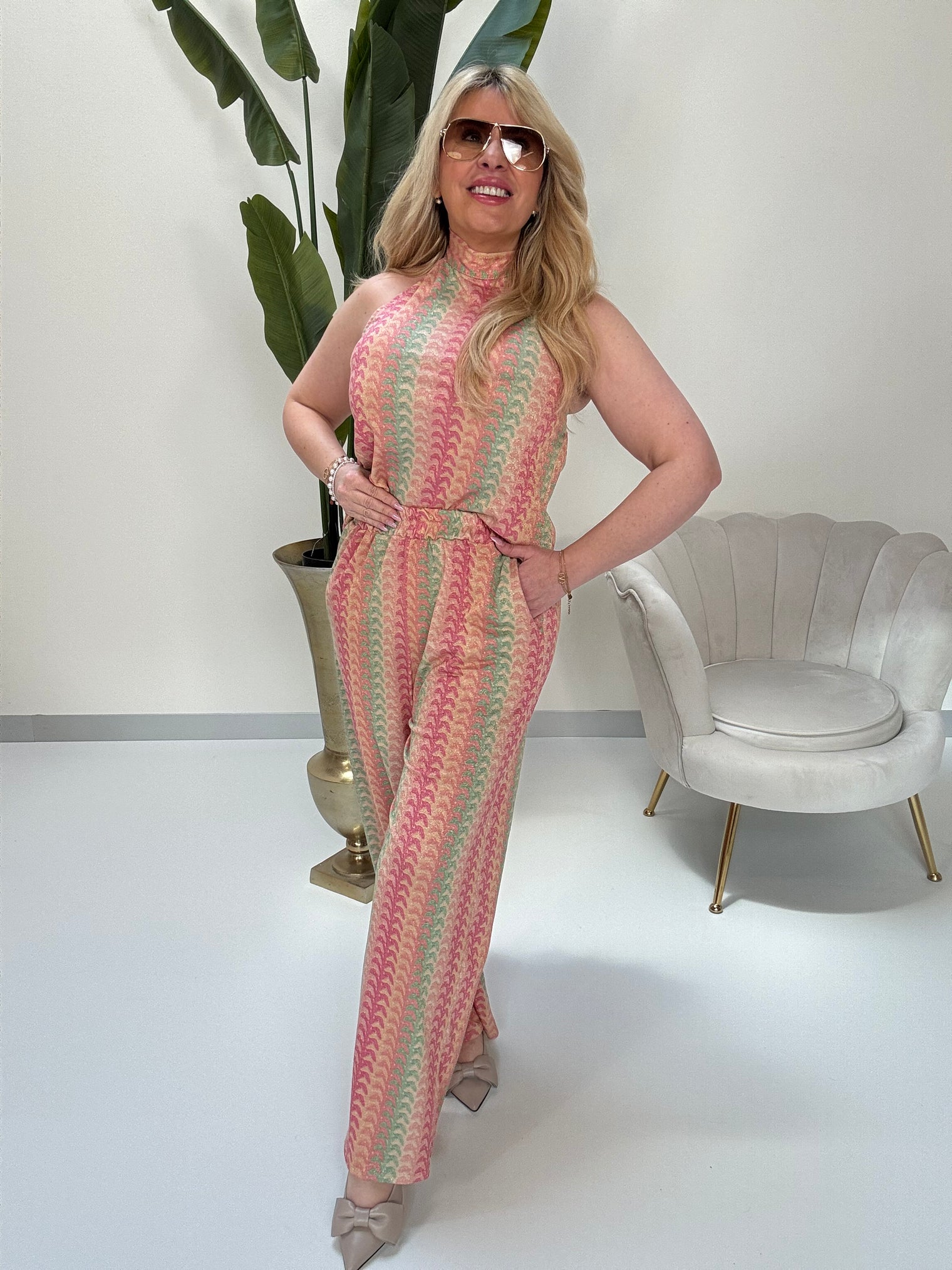 Hose ELEGANT MODE mint/peach/pink/rosa