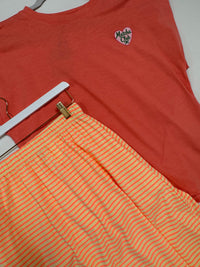 Statement Shirt peach MATCHA CLUB mit gesticktem Herz