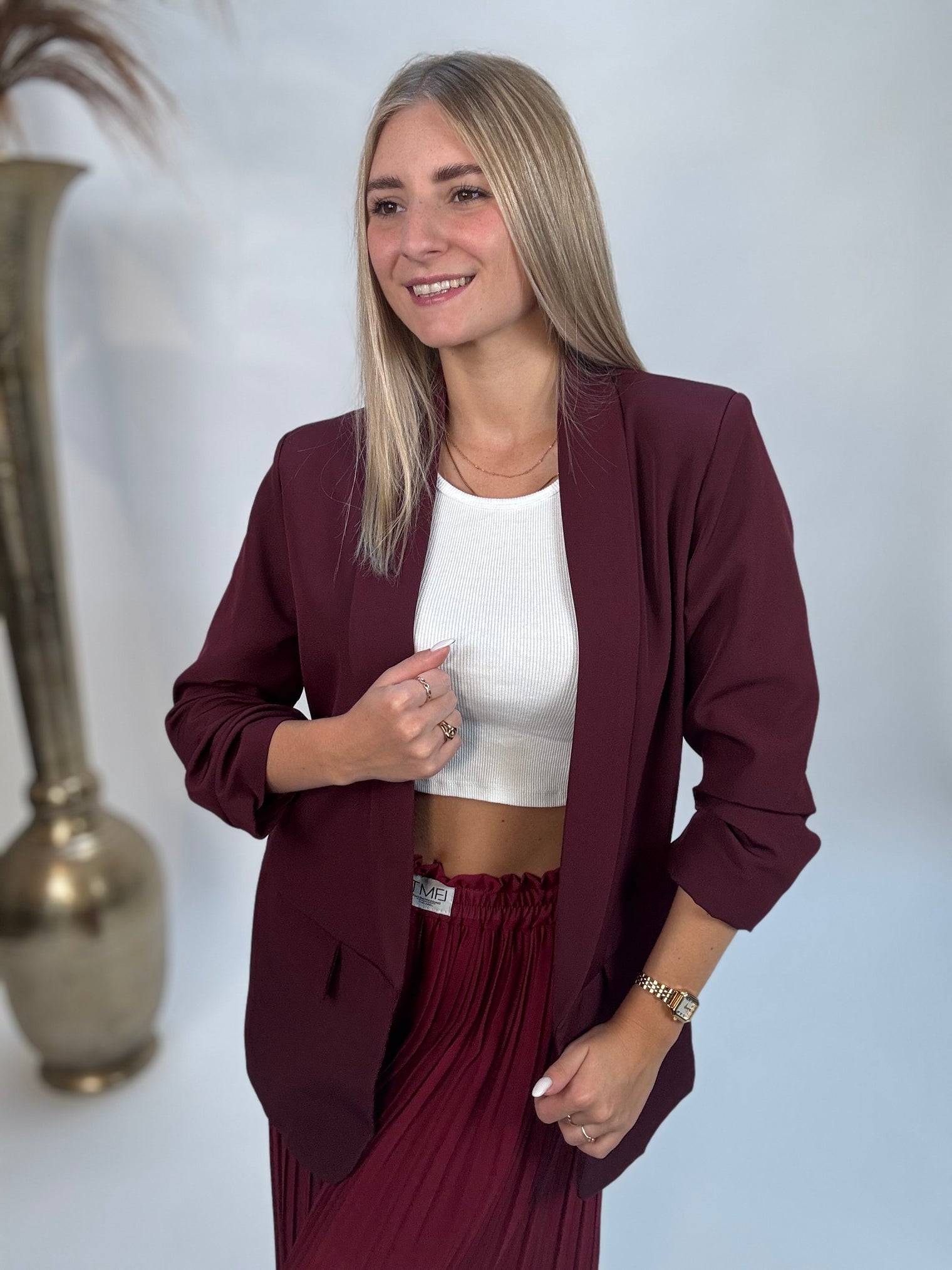 Blazer BASIC LOVE burgundy