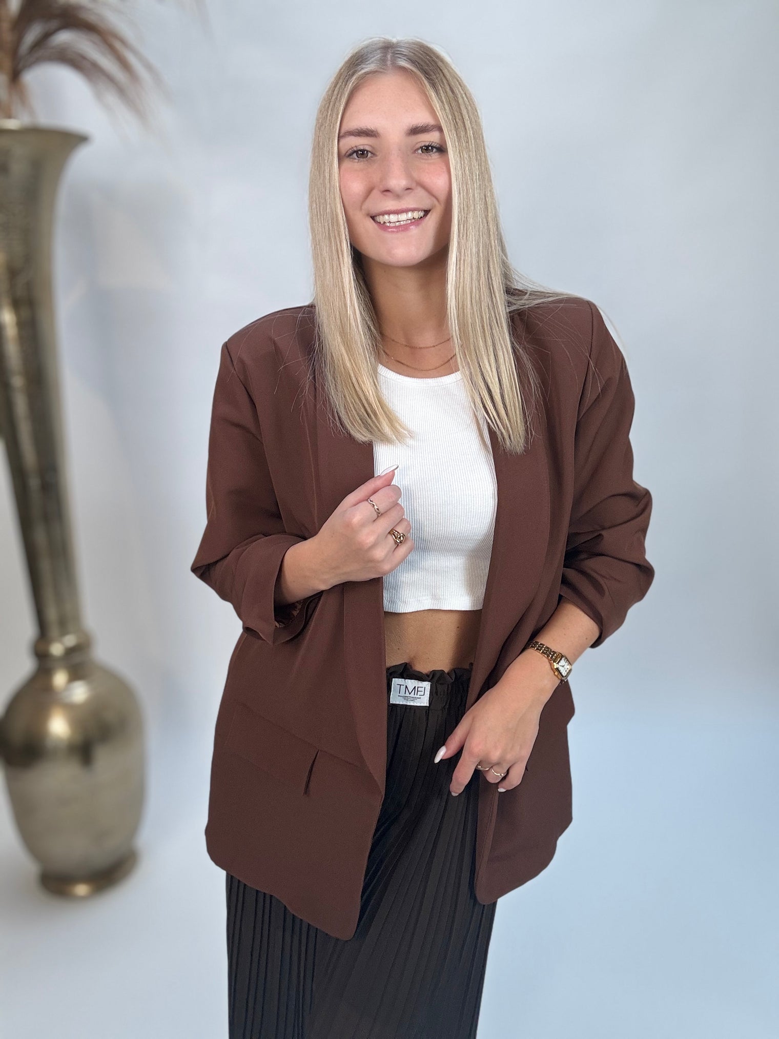 Blazer BASIC LOVE chocolate