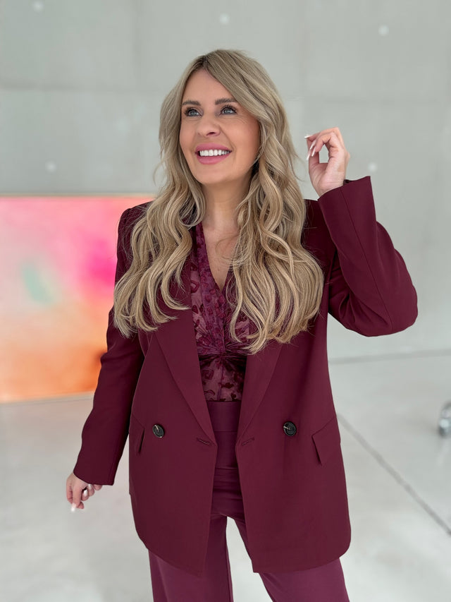 Oversize Blazer CLEAN GIRL burgundy