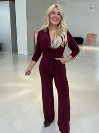 Jumpsuit ELEGANCE burgundy Stechy