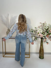 Stretch Jeans Wide Leg SPARKLE DIAMONDS