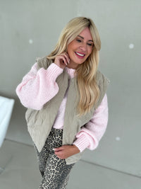 Steppweste TAUPE