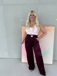 Signature Silky Hose BURGUNDY
